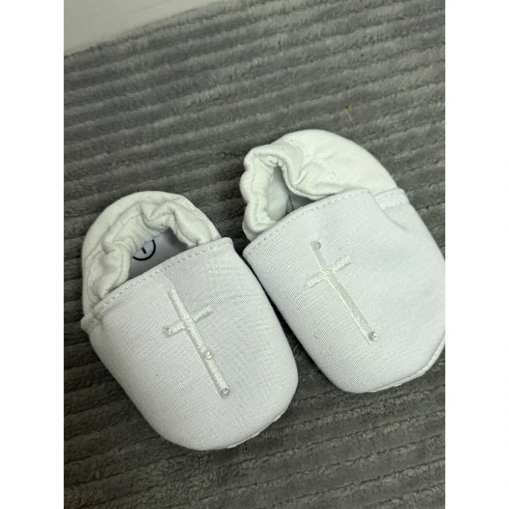 Size 1 baby boys baptism shoes